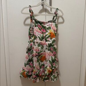 Janie and Jack Floral Dress with Ruffle Detail
